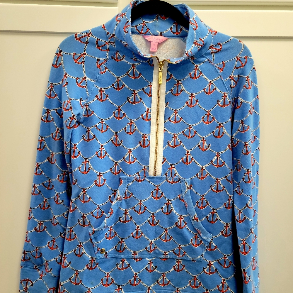LILLY PULITZER LIGHTWEIGHT TERI CLOTH PULL OVER